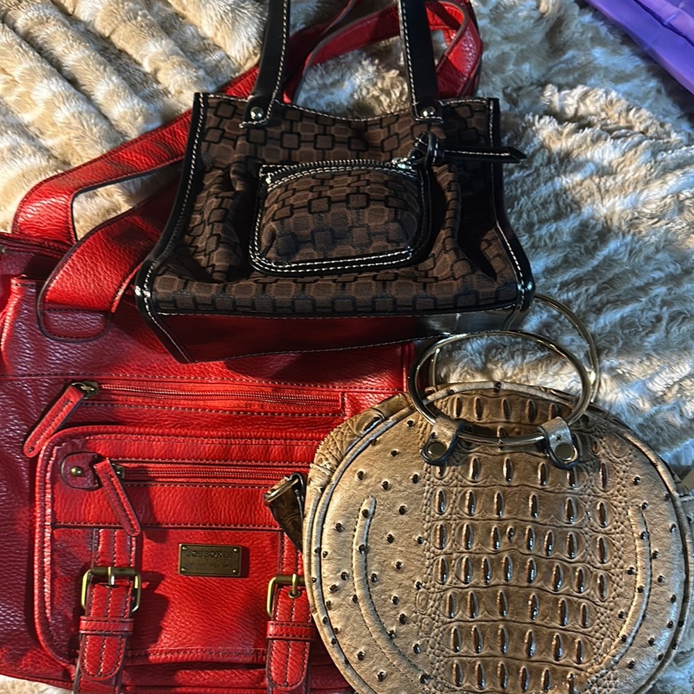Red Leather Handbag
